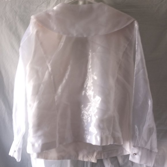 Women's XL Onyx Nite Vintage Glossy Front Wrap Shirt - Picture 4 of 17